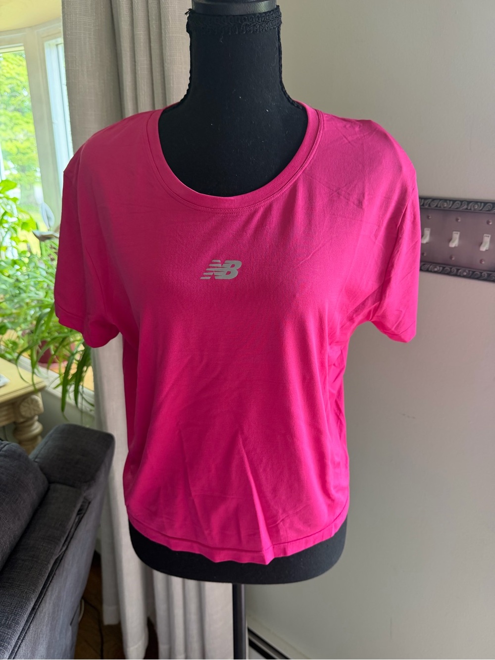 New Balance Hot Pink Short Sleeve Athletic Tee